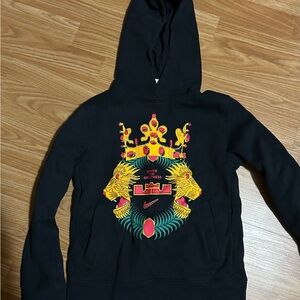 Nike Black Hoodie with Vibrant Graphic